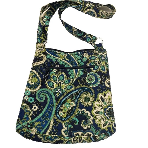 NWOT Vera Bradley Rhythm and Blues Pattern Hipster Crossbody Bag Retired, boho - Picture 4 of 8
